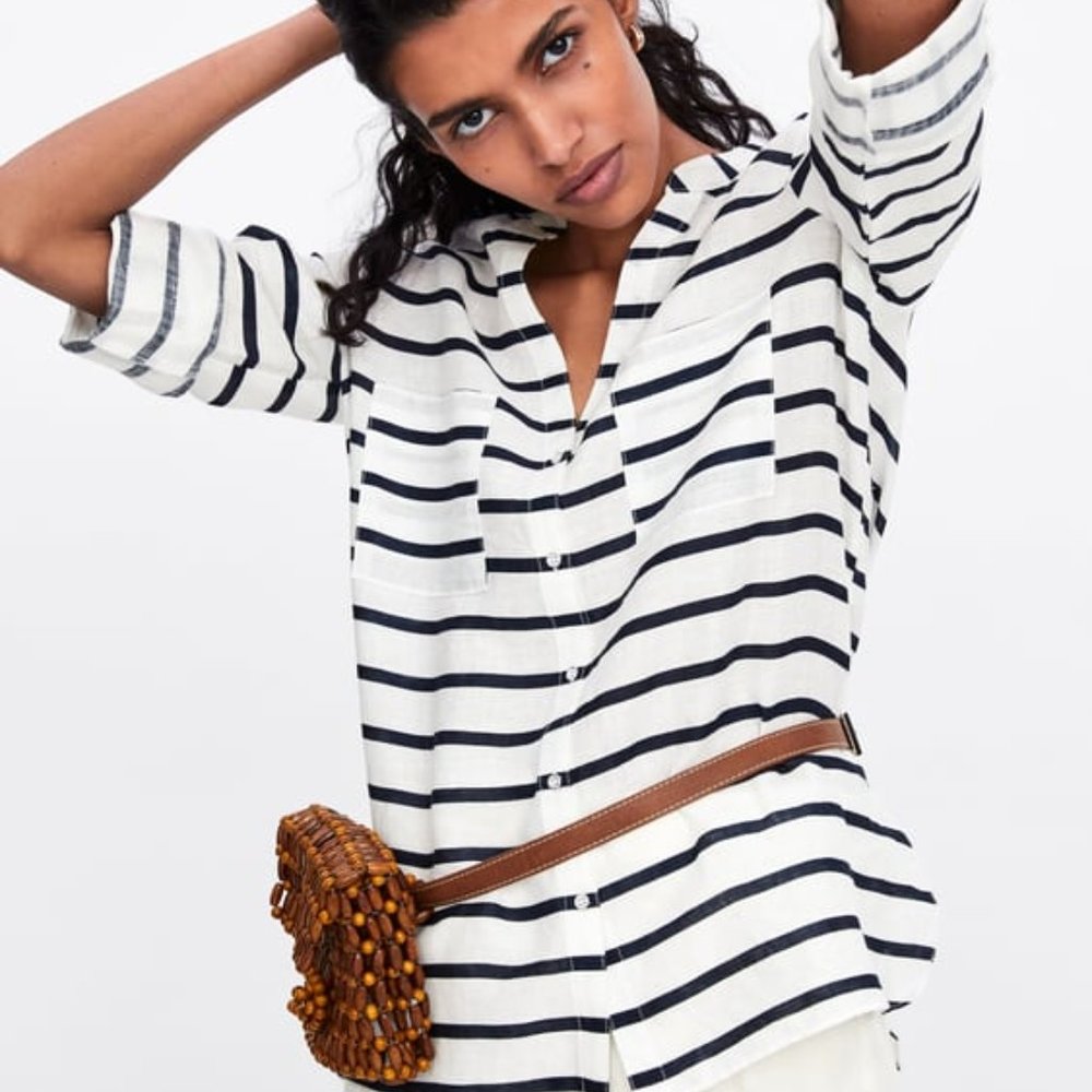 ZARA | Basic Linen Shirt
